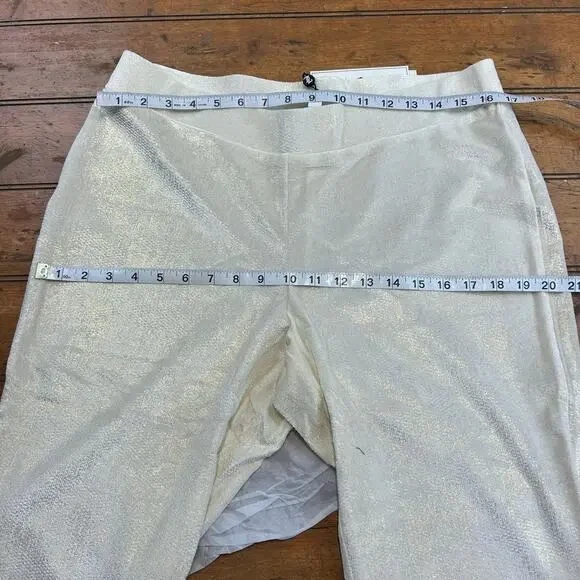 Juicy Couture Straight Leg Track Pants, Metallic Gold, Large - Picture 9 of 10